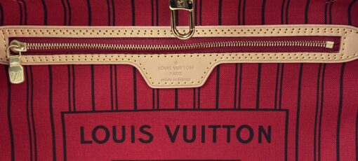 Louis Vuitton Monogram Canvas Neverfull MM Red 14