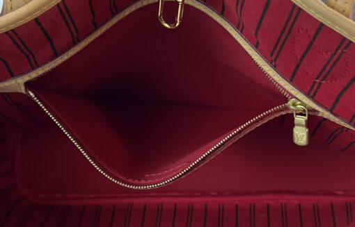 Louis Vuitton Monogram Canvas Neverfull MM Red 13