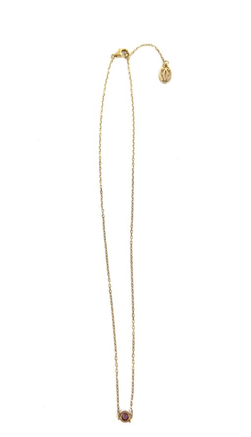 Cartier D'Amour 16" Pink Sapphire and 18k Rose Gold Necklace - Image 8