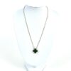 Van Cleef & Arpels Vintage Alhambra 18K Yellow Gold Pendant Malachite 13