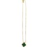 Van Cleef & Arpels Vintage Alhambra 18K Yellow Gold Pendant Malachite 4