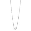 Cartier C Heart Diamond Ladies Necklace 18K White Gold 14