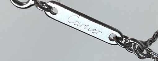 Cartier C Heart Diamond Ladies Necklace 18K White Gold - Image 11