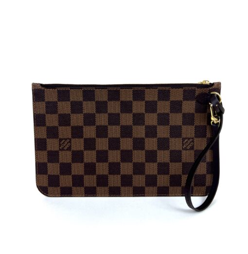 Louis Vuitton Damier Ebene Canvas Neverfull Pochette Brown