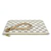 Louis Vuitton Damier Azur Canvas Neverfull MM Pochette Clutch Beige 8