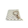 Louis Vuitton Damier Azur Canvas Neverfull MM Pochette Clutch Beige 5