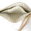 Louis Vuitton Damier Azur Canvas Neverfull MM Pochette Clutch Beige 4