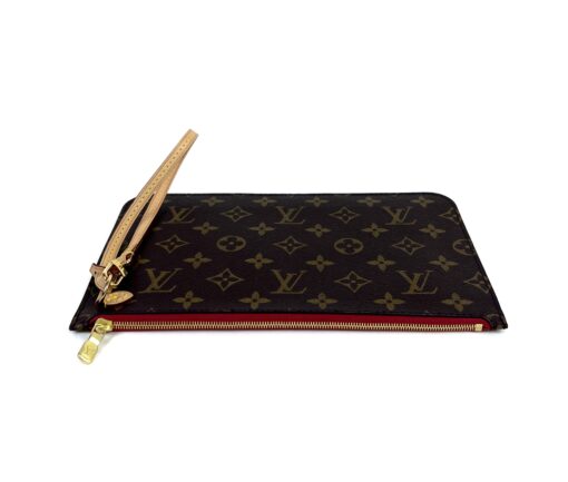 Louis Vuitton Monogram Canvas Neverfull Pochette Clutch Cherry 8