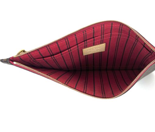 Louis Vuitton Monogram Canvas Neverfull Pochette Clutch Cherry 3