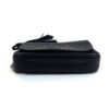 side profile showing the depth of the bag, corners clean