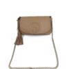 Gucci Beige Leather Soho Flap Chain Crossbody 11
