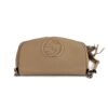Gucci Beige Leather Soho Flap Chain Crossbody 9