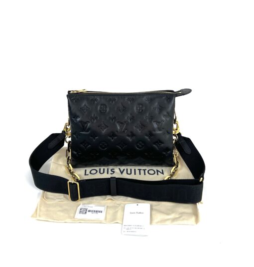 Louis Vuitton Black Lambskin Coussin PM 3