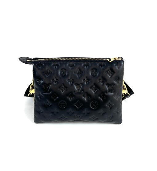 Louis Vuitton Black Lambskin Coussin PM 14