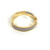 Hermes Clic H Maroon Glace and Yellow Gold GM Bracelet 11