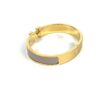 Hermes Clic H Maroon Glace and Yellow Gold GM Bracelet 7