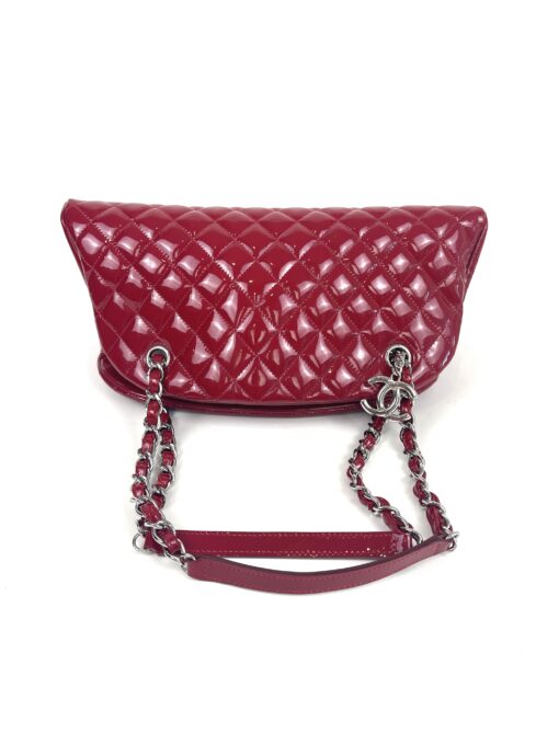 Chanel Glazed Calfskin Quilted Medium Just Mademoiselle Bowling Bag Red 21