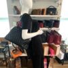Chanel Patent Quilted Maxi Just Mademoiselle Bowling Bag Black 2