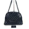 Chanel Patent Quilted Maxi Just Mademoiselle Bowling Bag Black 7