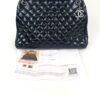 Chanel Patent Quilted Maxi Just Mademoiselle Bowling Bag Black 23