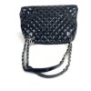 Chanel Patent Quilted Maxi Just Mademoiselle Bowling Bag Black 19