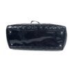 Chanel Patent Quilted Maxi Just Mademoiselle Bowling Bag Black 18