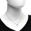 Cartier C Heart Diamond Ladies Necklace 18K White Gold 2