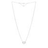 Cartier C Heart Diamond Ladies Necklace 18K White Gold 7