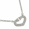 Cartier C Heart Diamond Ladies Necklace 18K White Gold 6