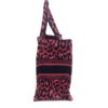 Dior Medium Mizza Raspberry Pink Leopard Book Tote 19