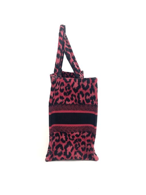 Dior Medium Mizza Raspberry Pink Leopard Book Tote 20