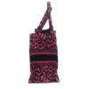 Dior Medium Mizza Raspberry Pink Leopard Book Tote 17