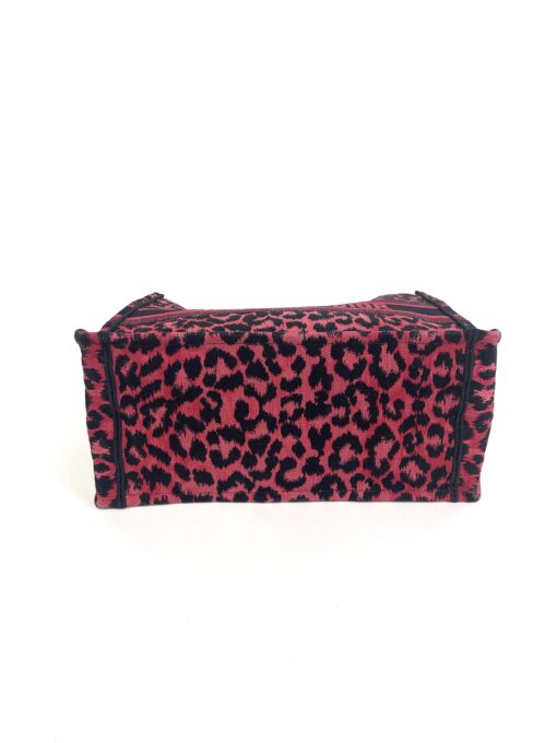 Dior Medium Mizza Raspberry Pink Leopard Book Tote 16