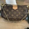 Louis Vuitton Multi Pochette Accessories Full Set Khaki Green/Zoe Wallet 4
