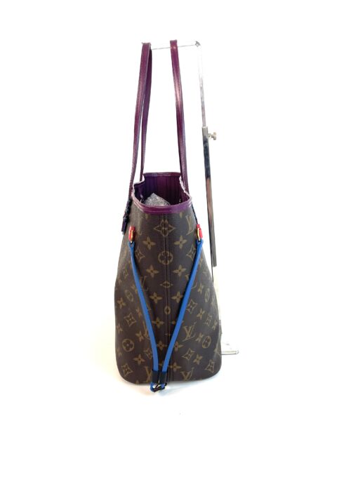 Louis Vuitton Totem Monogram Neverfull MM Magenta and Prada Messenger Full Set Bundle - Image 9