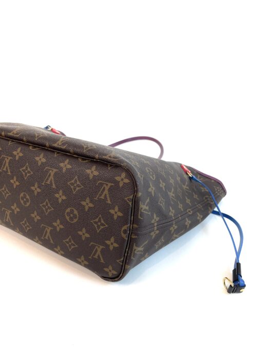 Louis Vuitton Totem Monogram Neverfull MM Magenta and Prada Messenger Full Set Bundle 22