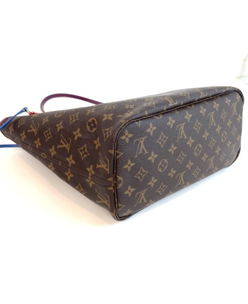 Louis Vuitton Totem Monogram Neverfull MM Magenta and Prada Messenger Full Set Bundle - Image 19