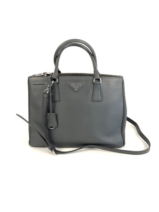 Prada Grey Saffiano Large Executive Tote