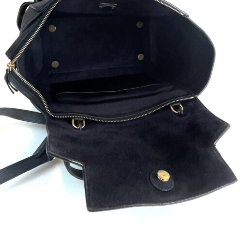 Celine Grained Calfskin Mini Belt Bag Black Satchel Shoulder Bag - Image 10