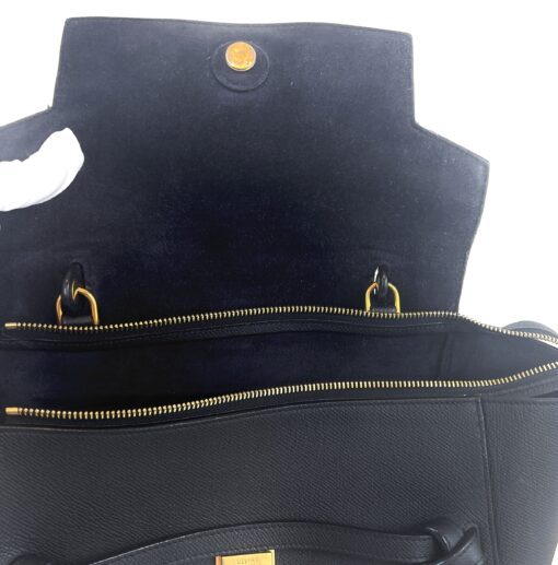 Celine Grained Calfskin Mini Belt Bag Black Satchel Shoulder Bag - Image 22