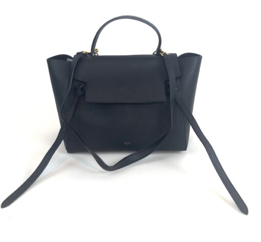 Celine Grained Calfskin Mini Belt Bag Black Satchel Shoulder Bag - Image 20