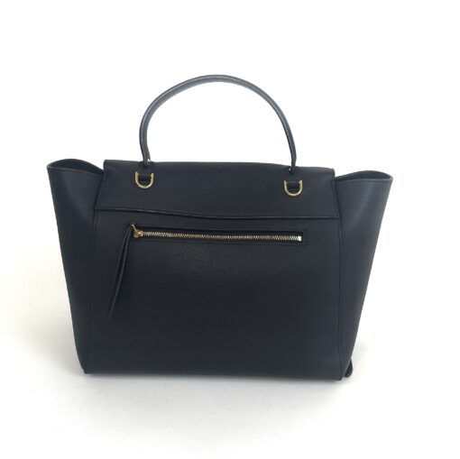 Celine Grained Calfskin Mini Belt Bag Black Satchel Shoulder Bag - Image 4