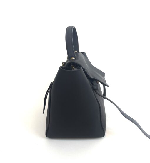 Celine Grained Calfskin Mini Belt Bag Black Satchel Shoulder Bag - Image 18