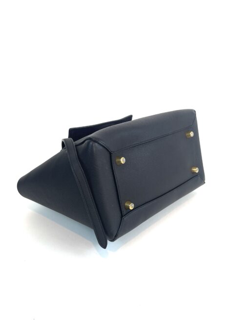 Celine Grained Calfskin Mini Belt Bag Black Satchel Shoulder Bag - Image 14