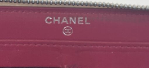 Chanel Aged Calfskin Quilted Long Gabrielle Zip Around Wallet Off White Black 18