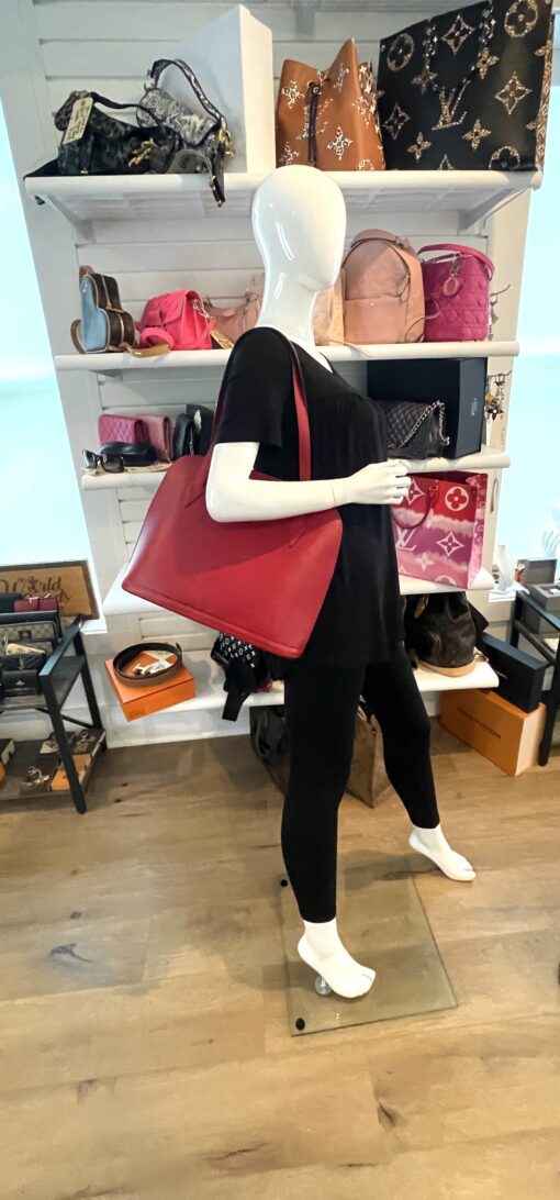 Louis Vuitton Red Epi Lussac Tote 2