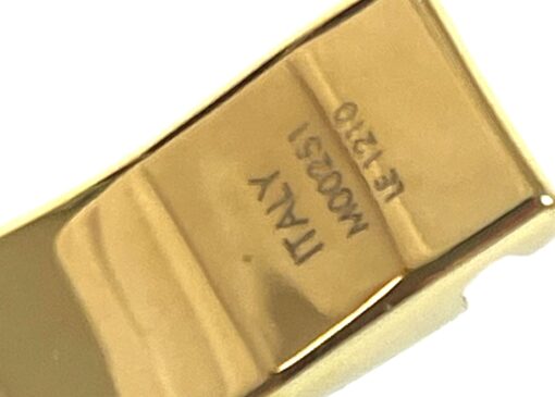 Louis Vuitton Gold Nanogram Cuff Bracelet Small 9