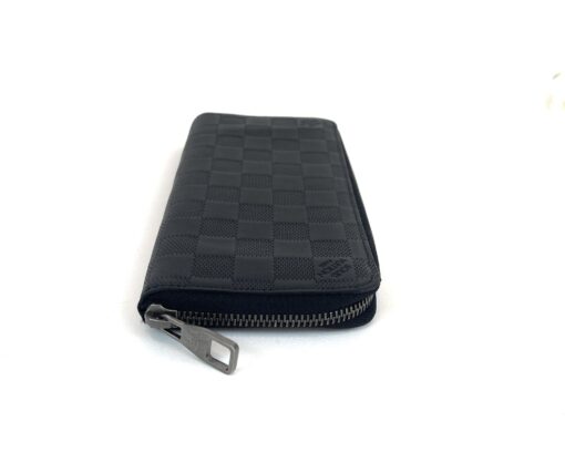 Louis Vuitton Black Leather Damier Infini Vertical Wallet 14