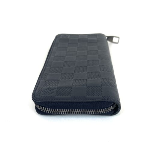 Louis Vuitton Black Leather Damier Infini Vertical Wallet 12