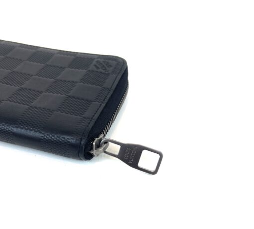 Louis Vuitton Black Leather Damier Infini Vertical Wallet 10